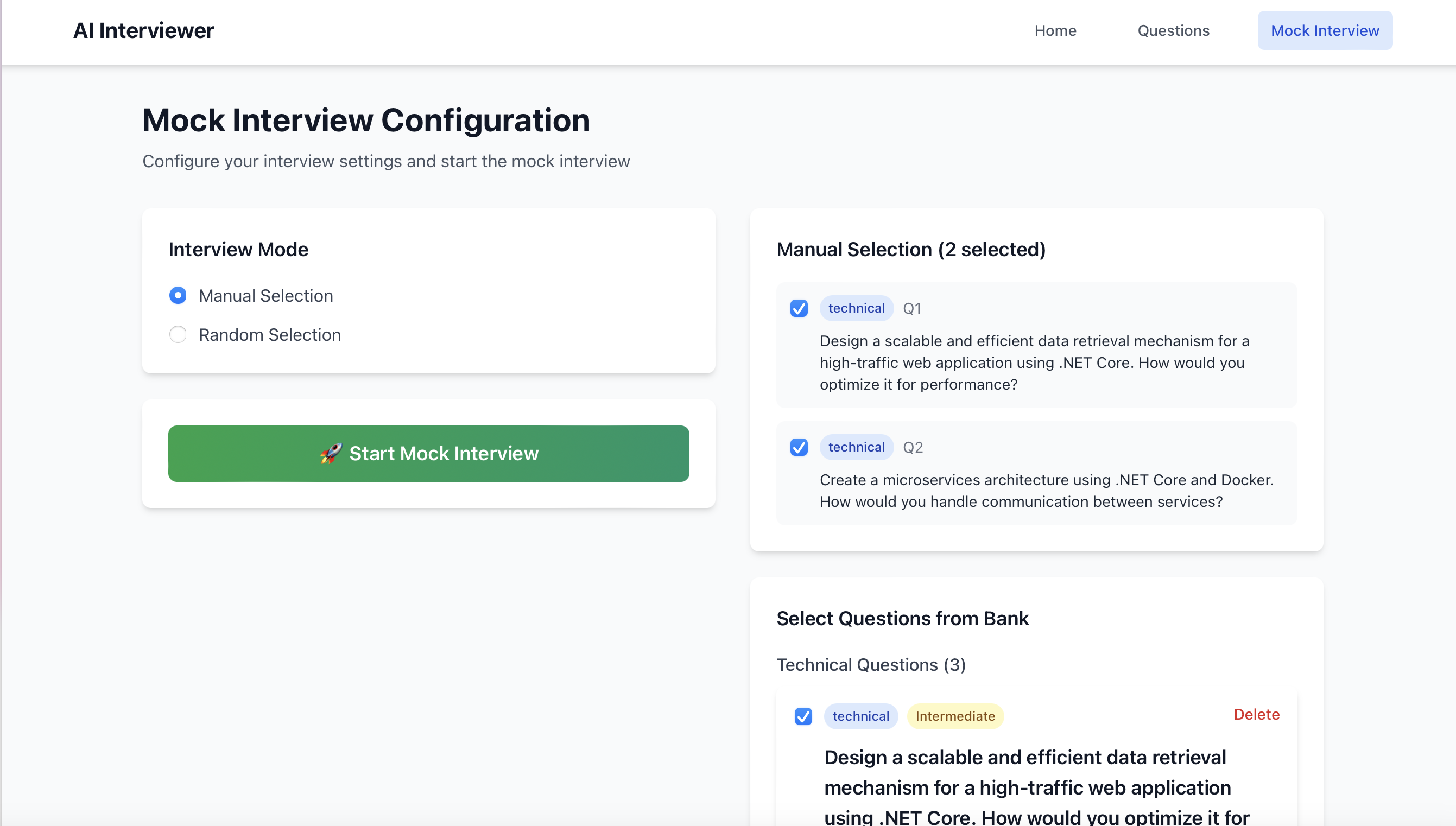 AI Interview Platform Screenshot 3